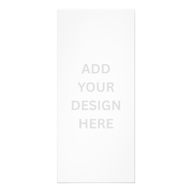 Create Your Own Design 4" x 9" Rack Card Reklamkort (Framsidan)