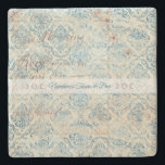 Create Your Own Distressed Blue Damask Love Letter Stenunderlägg<br><div class="desc">This coaster features enchanting artwork that you can customize by personalizing them to decorate your home & ritual space or for every day use. Perfect for adding a personal touch to any handfasting, wedding, or special occasion, they also make terrific gifts for friends, family & your sister witches. Inspired by...</div>
