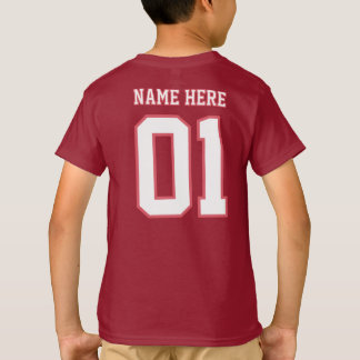 CREATE-YOUR-OWN DIY Custom design Boys Team Number T Shirt