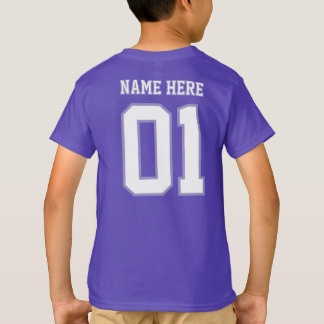 CREATE-YOUR-OWN DIY Custom design Boys Team Number T Shirt