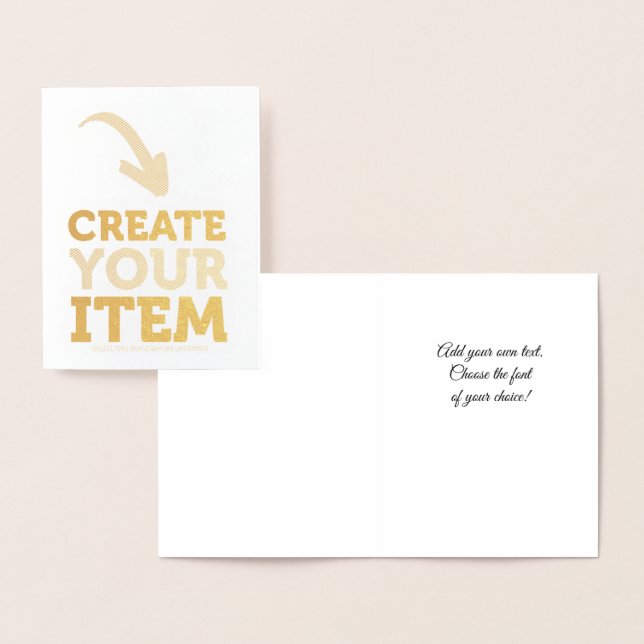 CREATE-YOUR-OWN DIY Custom upload heart wedding Folierat Kort (Display)