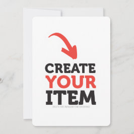 CREATE-YOUR-OWN DIY Custom upload your design Inbjudningar