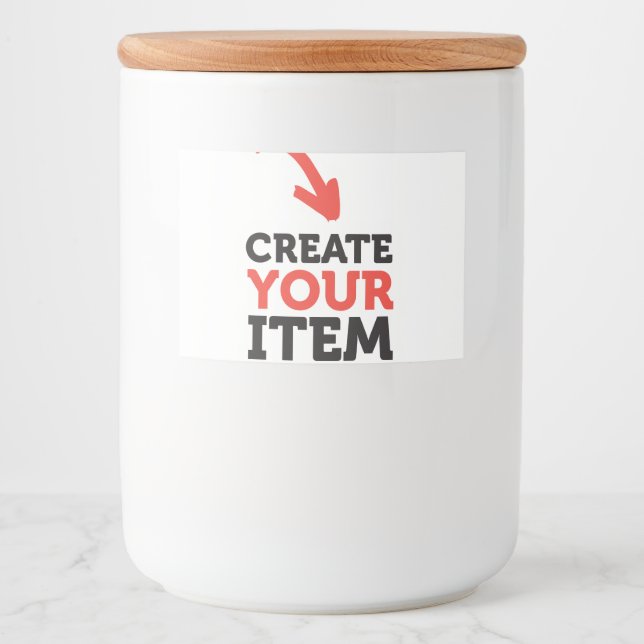 CREATE-YOUR-OWN DIY Custom Upload your design Mat Etiketter (Framsida)