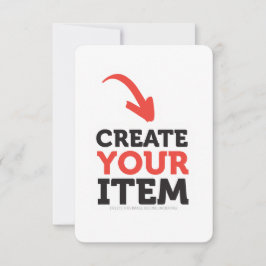 CREATE-YOUR-OWN DIY Custom upload your design Tack Kort