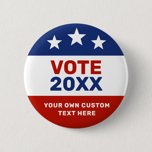 Create Your Own Election Campaign Red and Blue  Knapp (Framsida)