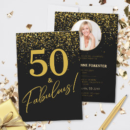 Create Your Own Fabulous Birthday Photo Invitation Kort
