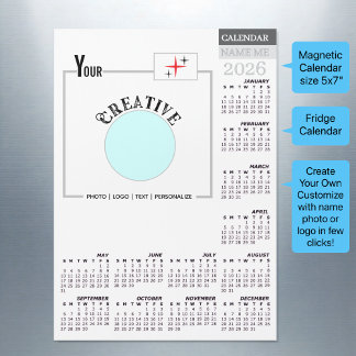 Create Your Own Fridge Photo Calendar 2026