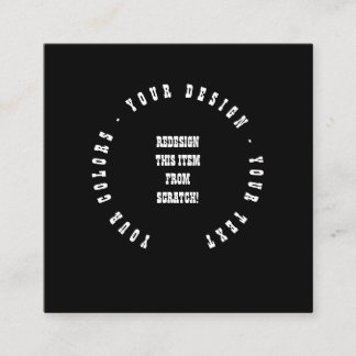 Create Your Own Fyrkantigt Visitkort