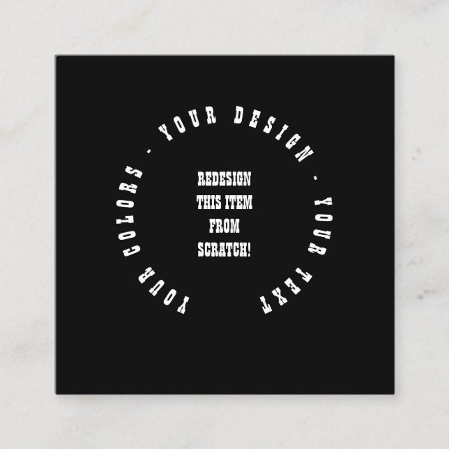 Create Your Own Fyrkantigt Visitkort (Framsida)