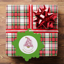 Create Your Own Glitter Santa Modern Christmas 