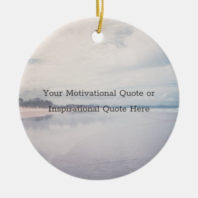Create Your Own Inspirational Motivational Quote Julgransprydnad Keramik (Framsidan)