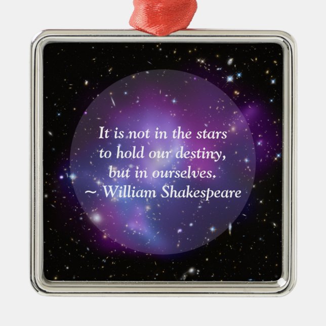 Create Your Own Inspirational Quote Purple Cosmic Julgransprydnad Metall (Framsidan)