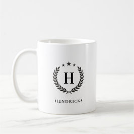 Create Your Own Intel Monogram With Laurel wreaths Kaffemugg
