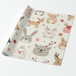 Create Your Own Kawaii Christmas Animals Presentpapper