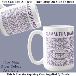 Create Your Own Long Hidden Message & Name 151PW Kaffemugg