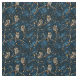 Create Your Own Magical Blue Gold Winter Owls Tyg