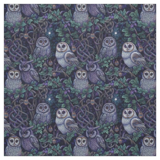 Create Your Own Magical Knotted Vines Owls Tyg (Prov)