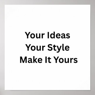 Create Your Own Matte Value Poster Print