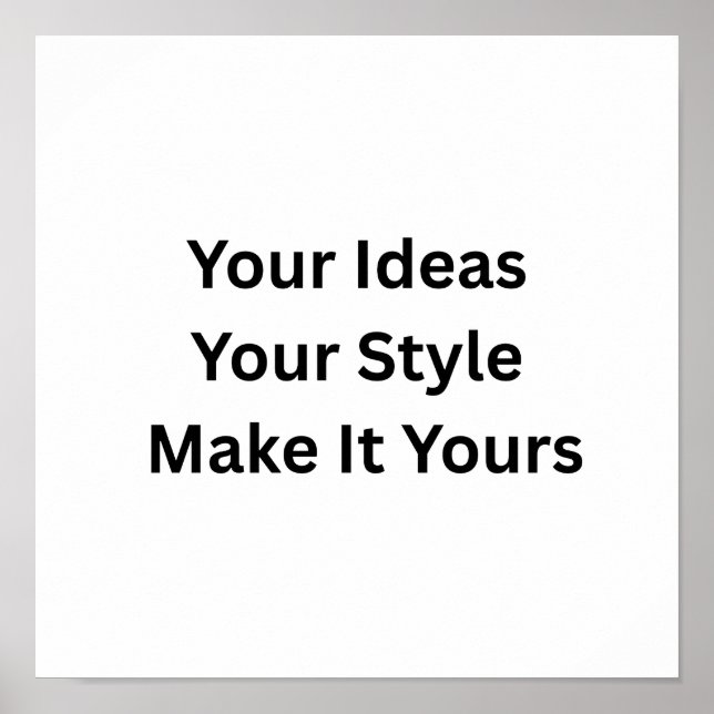 Create Your Own Matte Value Poster Print (Framsidan)