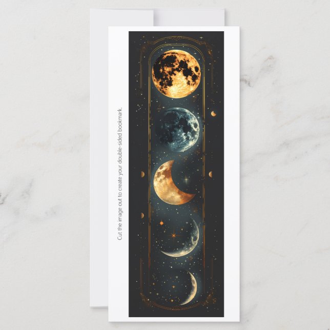 Create Your Own Moon Phases Bookmark Card (Framsida)