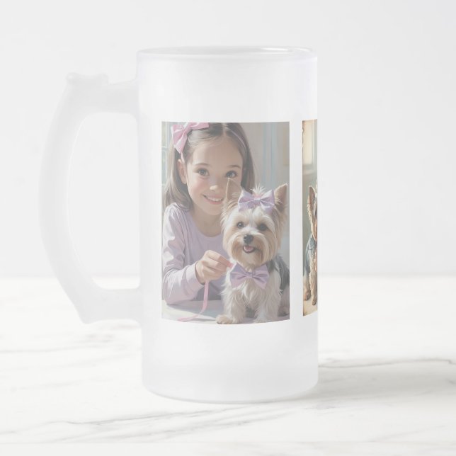 Create Your Own Mug of Beautiful Memories Frostat Ölglas (Vänster)
