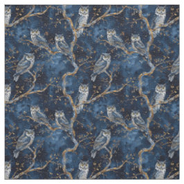 Create Your Own Mystical Blue Gold Winter Owls Tyg