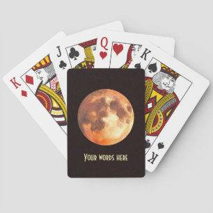 Create Your Own Mystical Orange Moon Casinokort