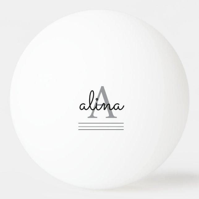 Create Your Own Personalize Monogram Pingisboll (Framsidan)