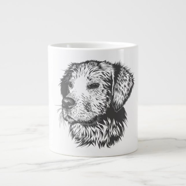 Create Your Own Pet Dog Customized Jumbo Mugg (Framsidan)