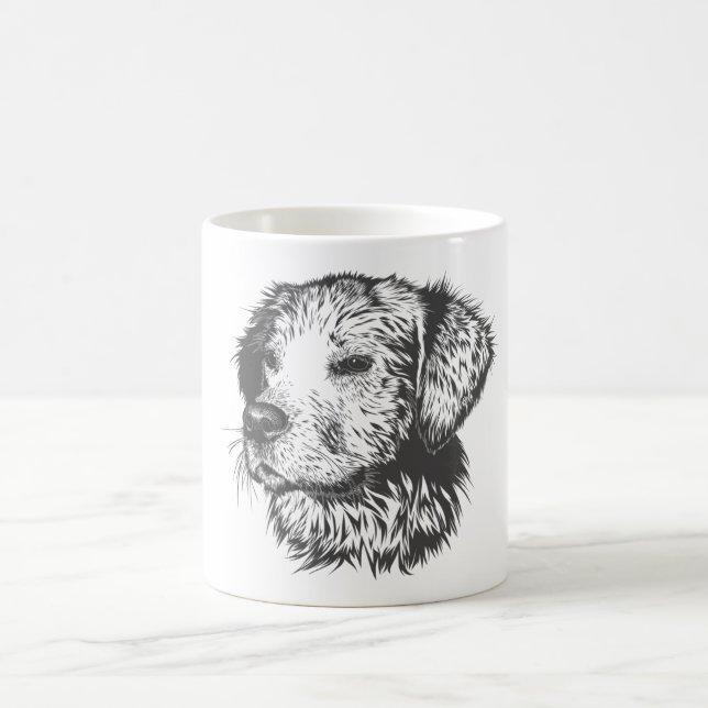 Create Your Own Pet Dog Customized Kaffemugg (Center)