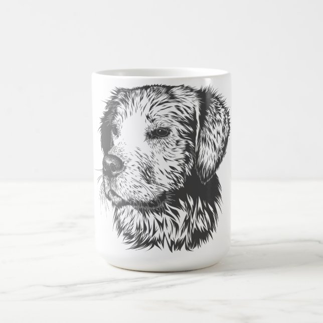 Create Your Own Pet Dog Customized Kaffemugg (Center)