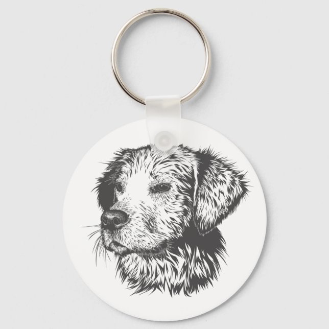 Create Your Own Pet Dog Customized Nyckelring (Framsida)