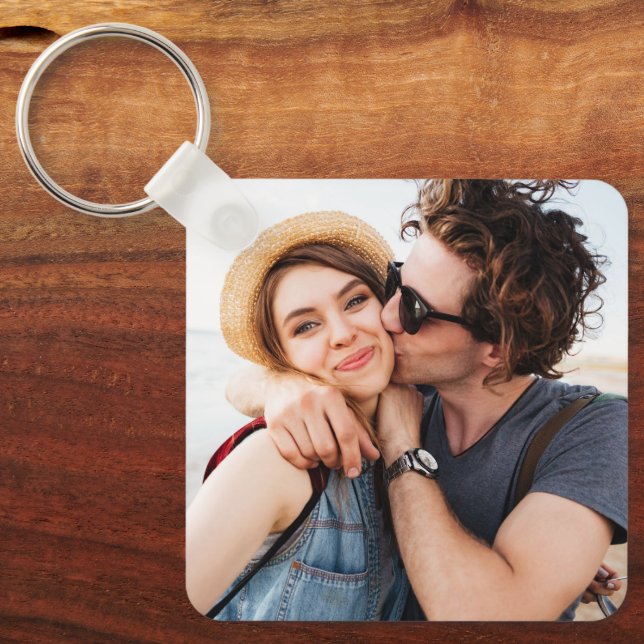 Create Your Own Photo Custom Pic Double Sided Nyckelring (Framsida)