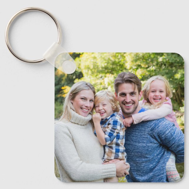 Create Your Own Photo Custom Pic Double Sided Nyckelring (Framsida)