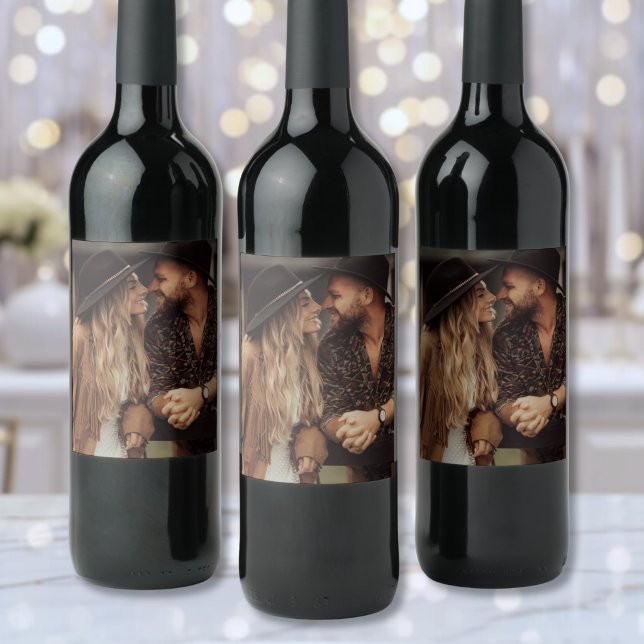 Create Your Own Photo Vinflaska Etikett (Create Your Own Photo Wine Label )
