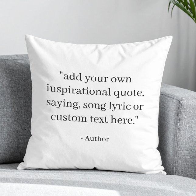 Create Your Own Quote Kudde (Skapare uppladdad)
