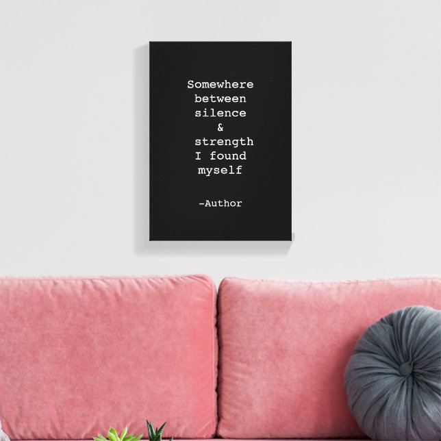 Create Your Own Quote Stretched Canvas Print (Insitu (Vardagsrum))