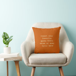 Create Your Own Quote Throw Pillow Kudde
