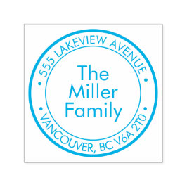 Create Your Own Rubber Family Address Stamp Självfärgande Stämpel