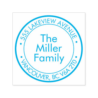 Create Your Own Rubber Family Address Stamp Självfärgande Stämpel