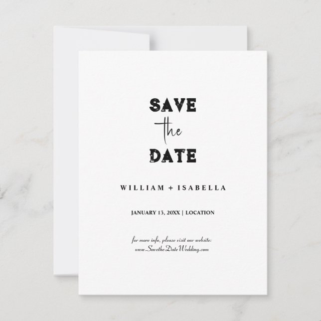 Create your own save the date cards inbjudningar (Framsida)