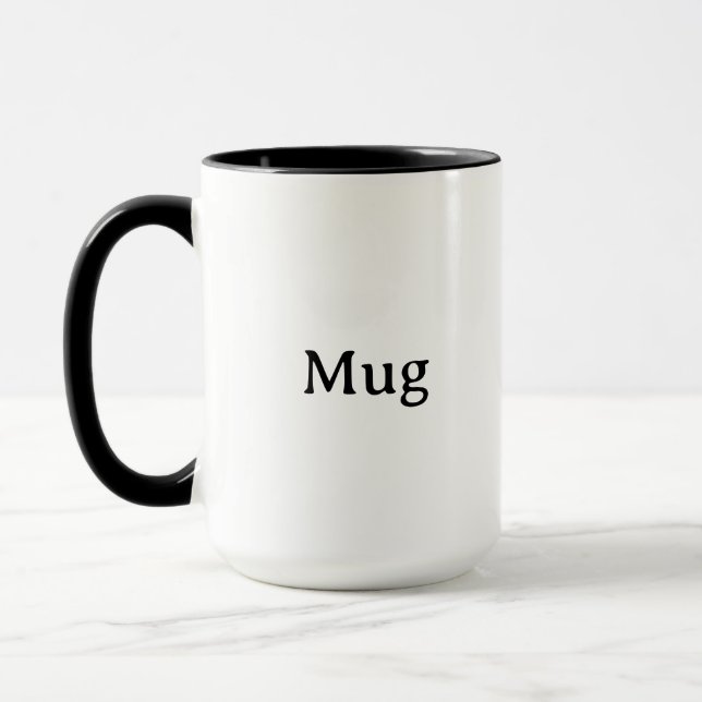 Create Your Own Simple Custom 15 oz Combo Mugg (Vänster)