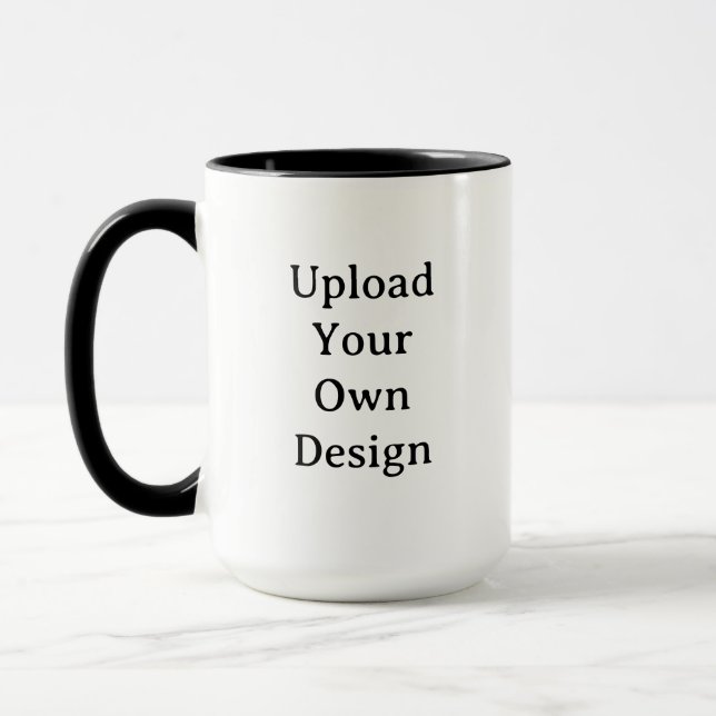 Create Your Own Simple Custom 15 oz Combo Mugg (Vänster)