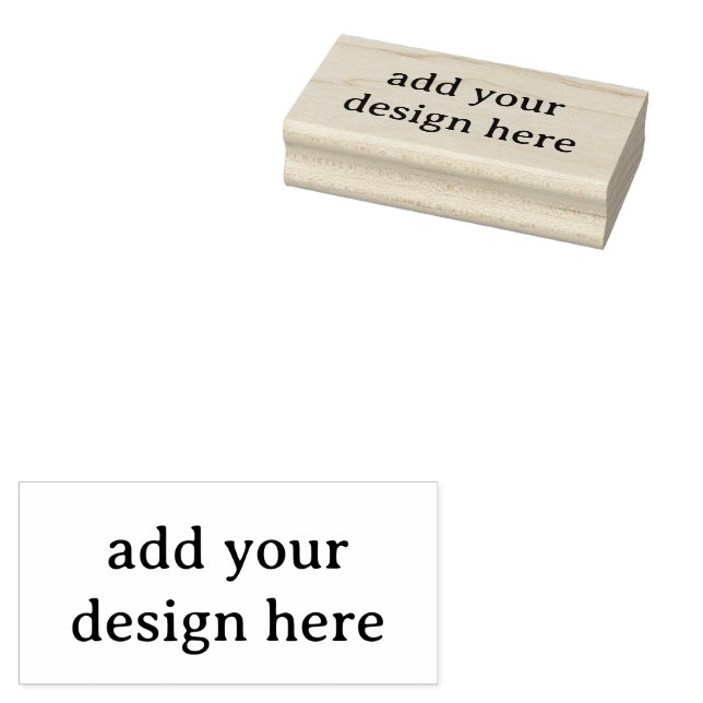 Create Your Own Simple Custom 1.5" x 3" Stämpel (Stämplad)