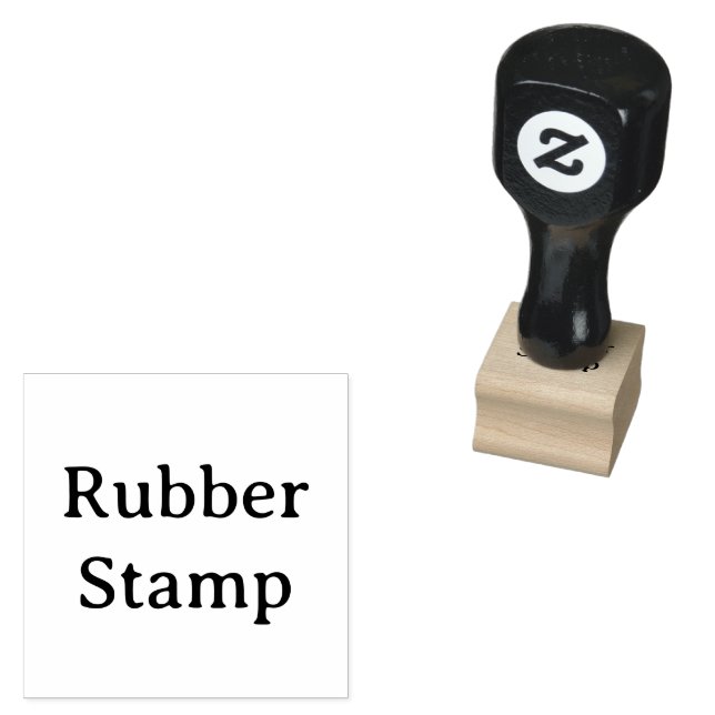 Create Your Own Simple Custom 1" x 1" Rubber Stämpel (Stämplad)