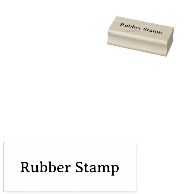 Create Your Own Simple Custom 1" x 2.5" Rubber Stämpel (Stämplad)