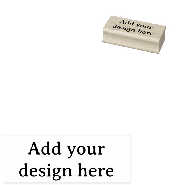 Create Your Own Simple Custom 1" x 2.5" Stämpel (Stämplad)