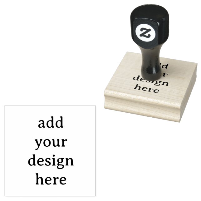 Create Your Own Simple Custom 2.5" x 2.5" Rubber Stämpel (Stämplad)