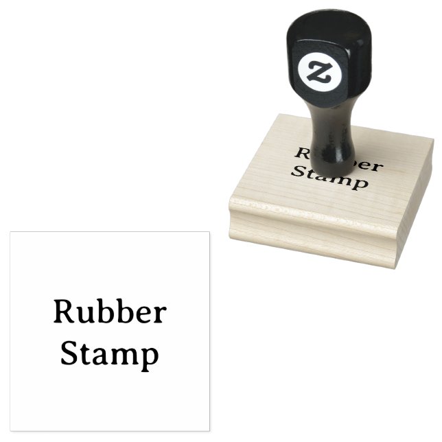 Create Your Own Simple Custom 2.5" x 2.5" Rubber Stämpel (Stämplad)