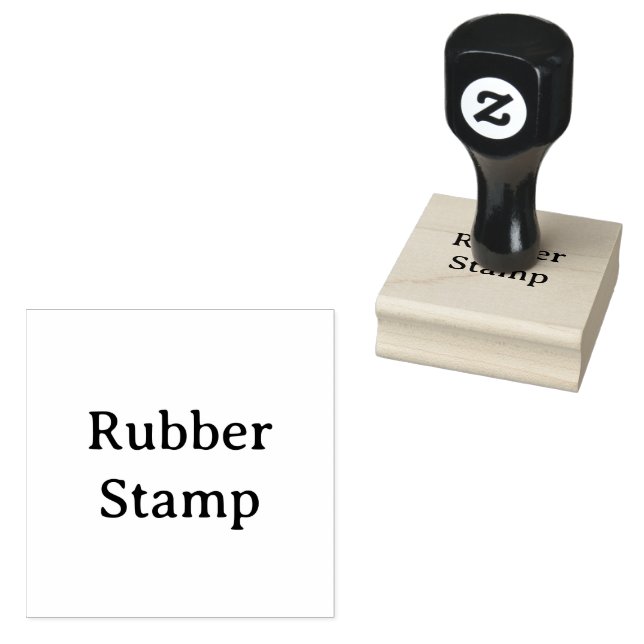Create Your Own Simple Custom 2" x 2" Rubber Stämpel (Stämplad)
